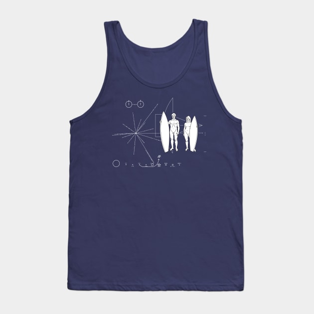 Pioneer plaque Surfing lifestyle Tank Top by Manikool